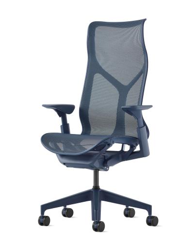 Кресло Herman Miller Cosm, высокая спинка, цвет Nightfall, регулируемые подлокотники
