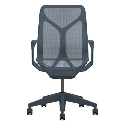 Кресло Herman Miller Cosm, средняя спинка, цвет Nightfall, нерегулируемые подлокотники