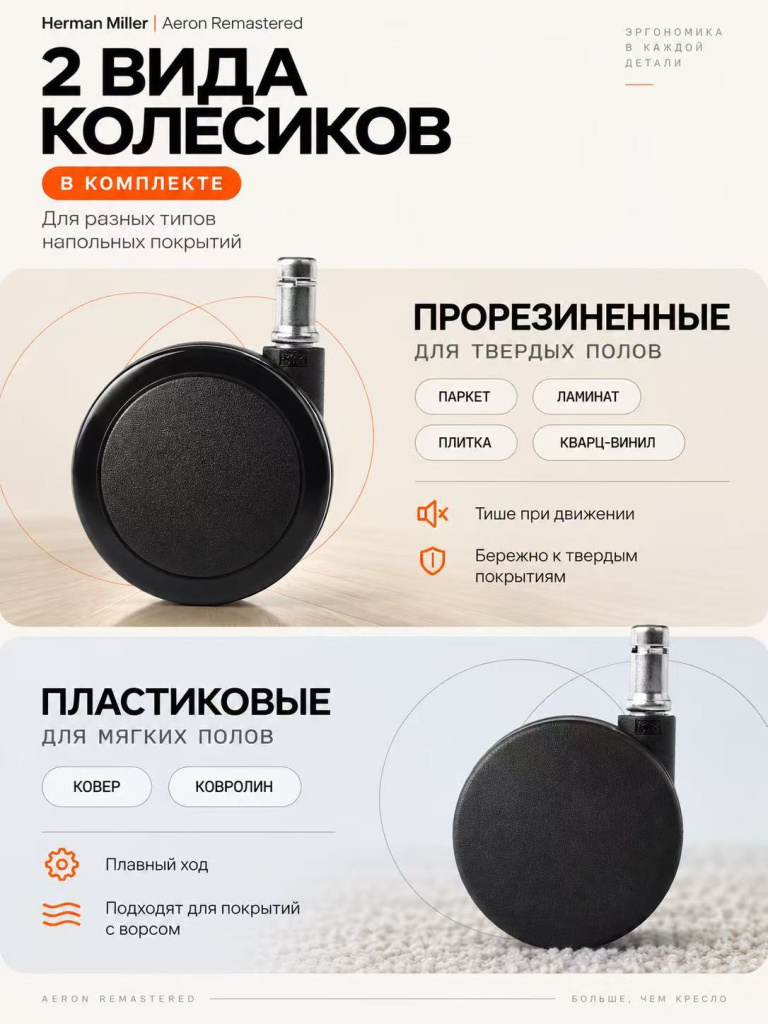 Колесики для компьютерного кресла herman miller Колесики для компьютерного кресла herman miller