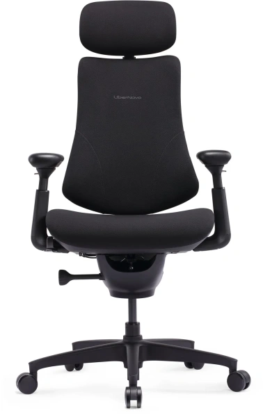 Кресло Libernovo Omni SE/S1, механическая версия, Obsidian Black, 48 cm, глобальная версия, с подставкой под ноги