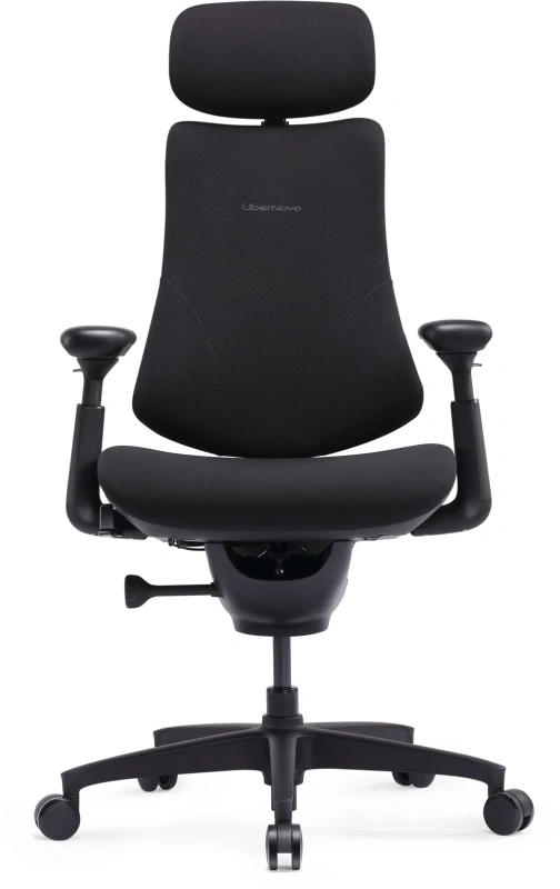 Кресло Libernovo Omni SE/S1, механическая версия, Obsidian Black, 48 cm, глобальная версия, с подставкой под ноги