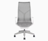 Кресло Herman Miller Cosm, высокая спинка, цвет Mineral, нерегулируемые подлокотники