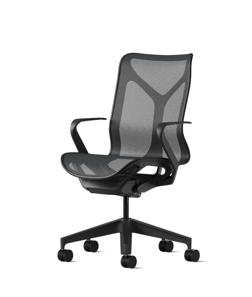 Кресло Herman Miller Cosm, средняя спинка, цвет Graphite, нерегулируемые подлокотники