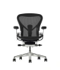 Кресло Herman Miller Aeron Black Onyx / Polished Aluminum, размер B