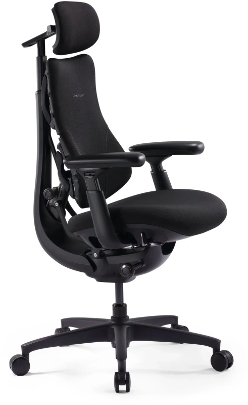 Кресло Libernovo Omni SE/S1, механическая версия, Obsidian Black, 48 cm, глобальная версия, с подставкой под ноги