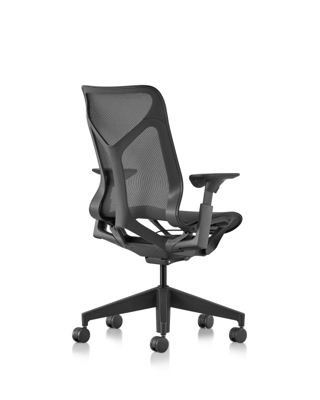 Кресло Herman Miller Cosm, средняя спинка, цвет Graphite, регулируемые подлокотники