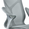 Кресло Herman Miller Cosm, высокая спинка, цвет Glacier, подлокотники «лепестки» (Leaf)