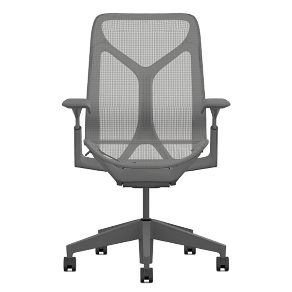 Кресло Herman Miller Cosm, средняя спинка, цвет Carbon, регулируемые подлокотники
